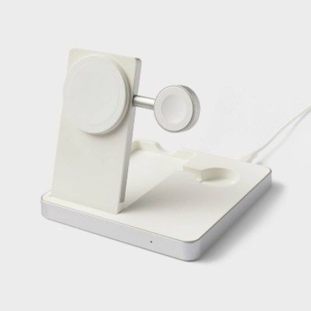 3 in 1 Charger for iPhone Watch and Apple AirPods - heyday White
